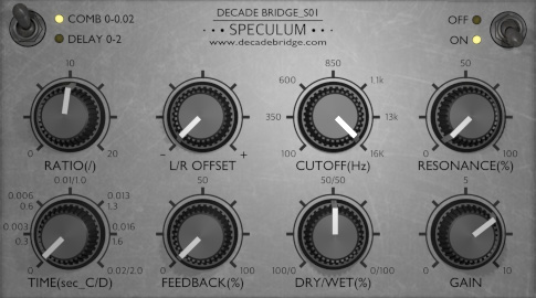 L'interface du plugin Speculum
