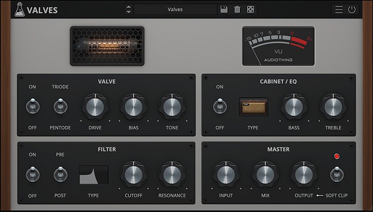 Le plugin Valves d'Audiothing