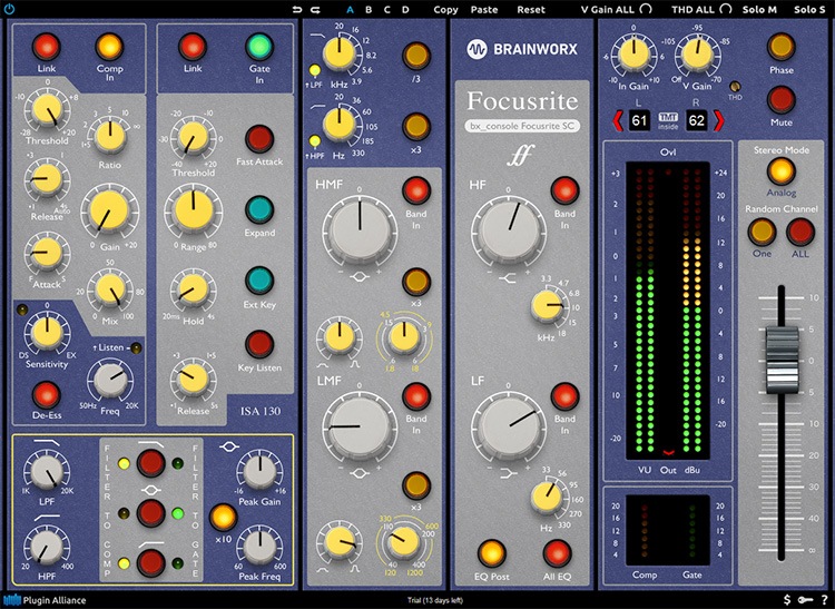 La bx_console Focusrite SC de Plugin Alliance