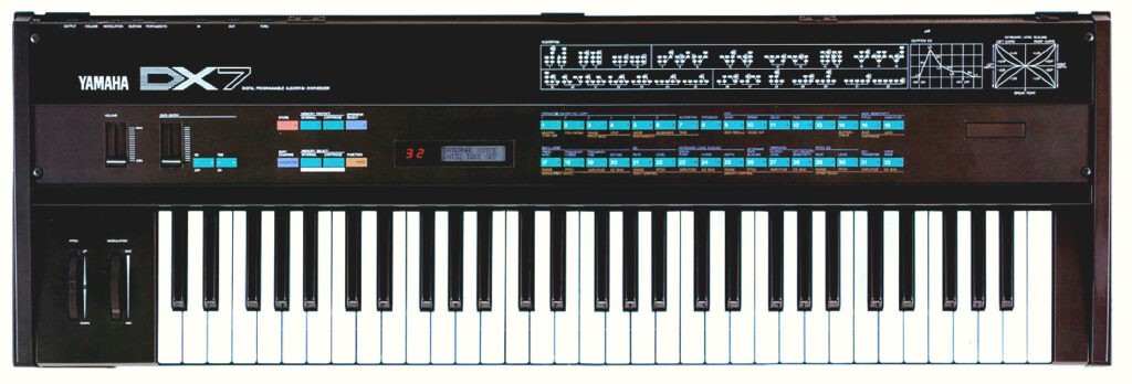 Le Yamaha DX7, un synthé faisant exclusivement de la synthèse FM
