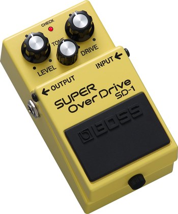 La pédale d'ovedrive Boss SD-1 Super Overdrive