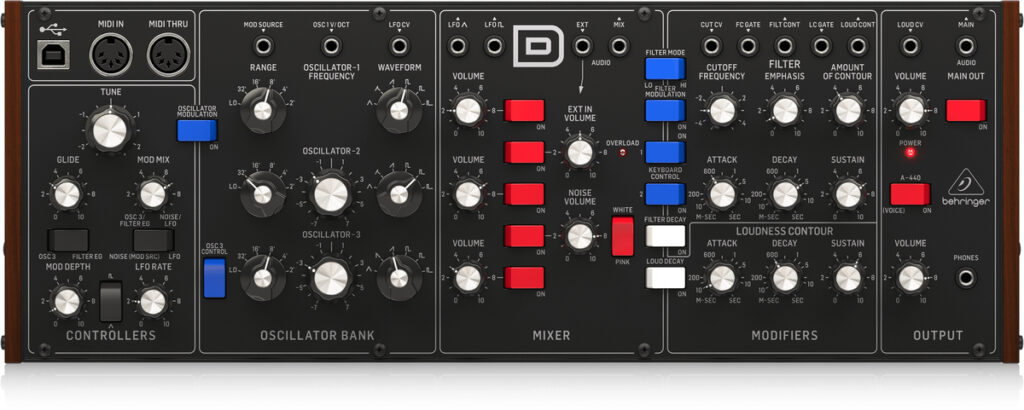 Le synthétiseur Behringer Model D